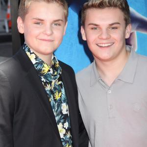 Ryan Hartwig and his brother Reese Hartwig at the World Premiere of Earth To Echo on June 14 at the LA Film Festival