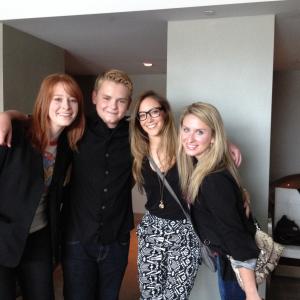 Crystal, Reese Hartwig, Rebecca and Saraphina at the SLS Hotel prior to the Kids Choice Awards 2014, #earthtoecho