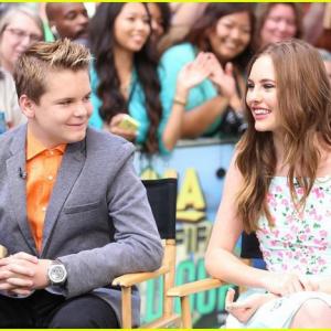 Reese Hartwig and Ella Wahlestedt on GMA in New York