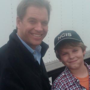 Mike Weatherly and Reese Hartwig on NCIS  Childs Play episode