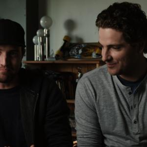Still of Aaron Poole and James Gilbert in The Conspiracy 2012