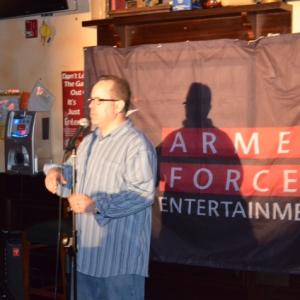Performing for the Military in May 2013 as member of Don Barnharts Comedy All Stars