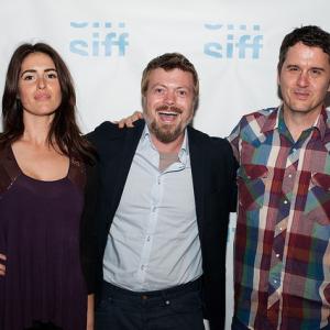 Davie-Blue, Linas Phillips and director J Davis at the MANSON FAMILY VACATION screening at Seattle International Film Festival