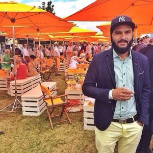 At the New York City Veuve Clicquot Polo 2014 Event.