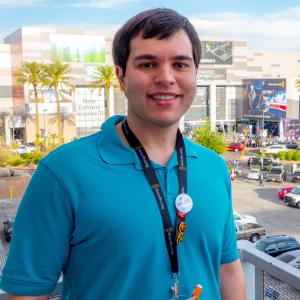 Zack Birlew at the NAB Convention in Las Vegas 2014.