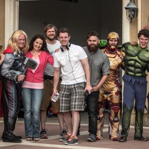 Pamela Daly with Alagna Pictures for Kellogg's Marvel Avengers Commercial.