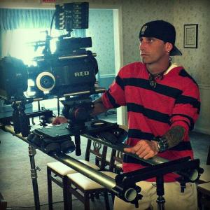 Rob Hawk on set of Fight Valley