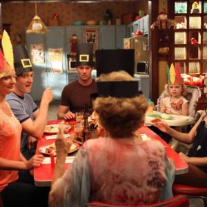 Still of Martha Plimpton, Garret Dillahunt, Shannon Woodward, Lucas Neff and Rylie Cregut in Mazyle Houp (2010)