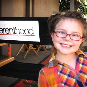 Marlowe on set  Parenthood