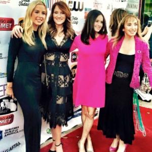 Emily Kasp, Lisa Arnold, Emily Hahn and Joey Paul Jensen at the La Femme Film Festival Screening of Caged No More