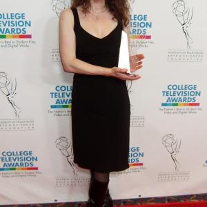 Nadia Hamzeh (Actress, Writer, Director and Producer of Fiasco) wins the Academy of Television Arts & Sciences College Television Award 2010 for Best Comedy for her film 'Fiasco'