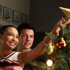Still of Naya Rivera and Cory Monteith in Glee 2009