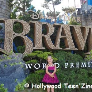 Natalia Stoa in Ooh! LaLa! Couture at the Brave world premiere in Hollywood!