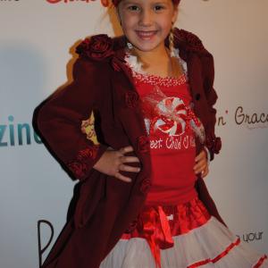 Natalia wearing Kaiya Eve on the carpet at the Dream Magazine Winter Wonderland Party!