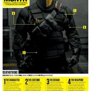 Featuring : Martin J. Thomas as Deathstroke in SciFiNow Magazine (issue 104) as Cosplay Of The Month 2015.