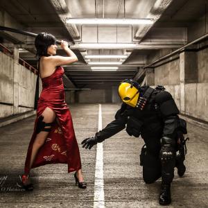 Featuring: B. Nixon as Ada Wong with Martin J. Thomas as Deathstroke at the 2014 Winter LFCC Underground Battle Shoot.