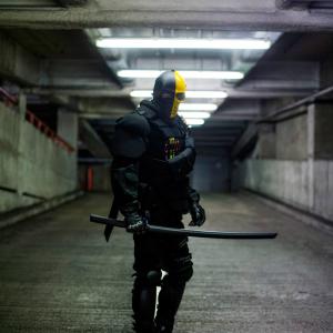 Waiting for The Arrow at LFCCW 2014 by Photographer Wing Hei Choi of WHC PHOTOGRAPHY Featuring Martin J Thomas as Deathstroke