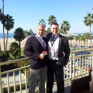 Producer Martin J Thomas with Casting Director Andrew Slade at Loews Hotel Santa Monica for the 2011 AFM