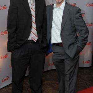 With cousin Christopher right at 2007 Diet Coke Films competition premier