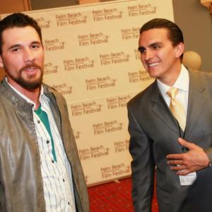 With Leo Oliva writer and star of The Shift during the world premiere at the 2013 Palm Beach International Film Festival