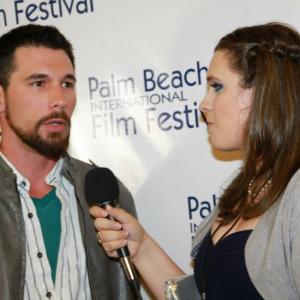 With Melanie DiPietro the producer of The Shift at the world premiere of the 2013 Palm Beach International Film Festival