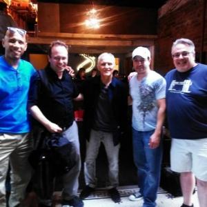 Chris Cruz, Lenny Schwartz, David Patrick Kelly, Me and Dave Almeida. NYC