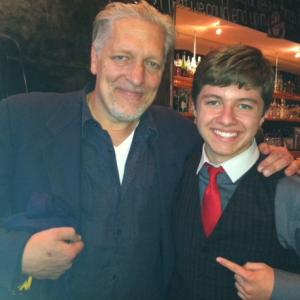 Austin at the Sparks Movie Premier where he played the Young Super Hero Sparks with Hollywood Legend Clancy Brown