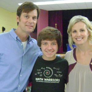 Austin working on the set of Parenthood - Guest Star Role of Louis.