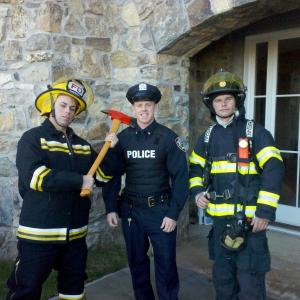 Jerry Lobrow and Chris Haemmerle as NYC Fireman in a National Super Blox Commercial