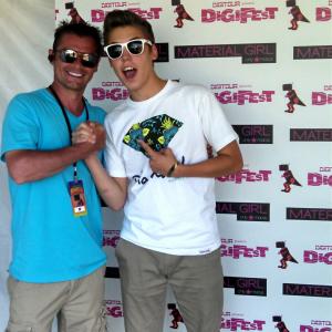 Jerry Lobrow at DigiFest NYC with Matthew Espinosa