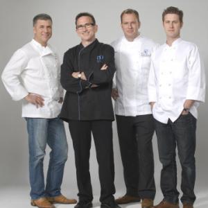 Still of Michael Chiarello, Nils Norén, Rick Moonen and Lachlan Mackinnon Patterson in Top Chef Masters (2009)