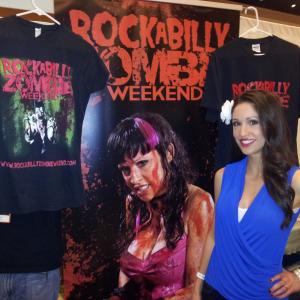 Christina Bach promoting Rockabilly Zombie Weekend at Spooky Empire in Orlando Florida