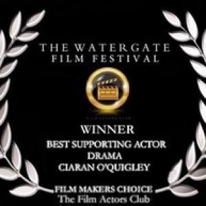 Ciaran OQuigley  Winner  Best Supporting Actor 2015  Watergate Film Festival Film Goers Choice