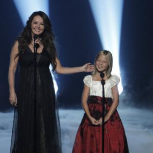 Still of Sarah Brightman and Jackie Evancho in Americas Got Talent 2006