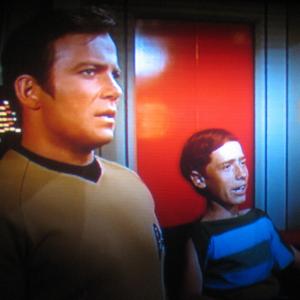 Craig at age 13 on Star Trek with Captain Kirk
