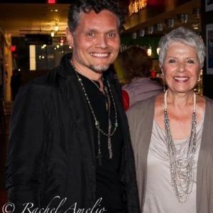 David Gonzalez and Dolores M Lombardi at the premiere of PARANORMAL CAPTIVITY