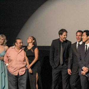 Q&A with Hunter Ives, Richard Manriquez, James Lewis, Ken Davitian, Korrina Rico and Natalie Victoria at the Abstraction premiere, Los Angeles, CA.