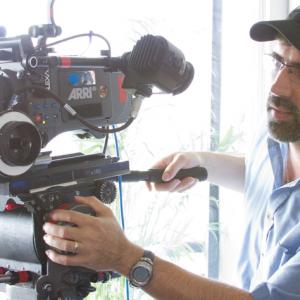 Jose composes a shot for feature film Soul Ties