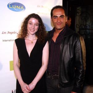 Nadia Hamzeh and Navid Negahban at the Opening Night of the Los Angeles Women's International Film Festival 2010