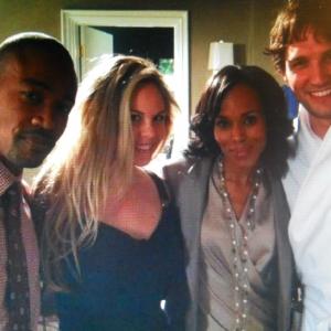 Mason Rae with cast Columbus Short  Kerry Washington as she co stars as The Blonde in Shonda Rhimes Scandal Hell Hath No Fury episode 3