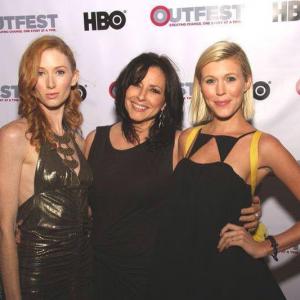 At Outfest with director Marina Rice Bader and co star Sharon Hinnendael