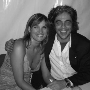 Dan Tana's 40th - Lena Milan with Benicio Del Toro