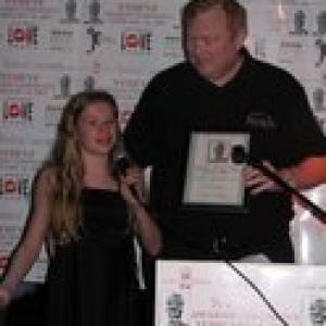 Dennis King and Angie Berube at NY International Film Festival Award ceremony to pick up 