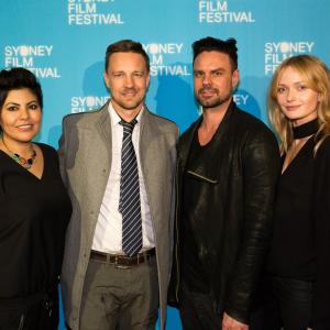Director Violeta Ayala, Producer Dan Fallshaw, Josh Fallshaw and Annabella Barber at the Australian premiere of THE BOLIVIAN CASE.