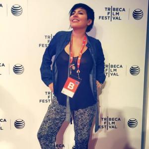 Director Violeta Ayala at the Tribeca Film Festival 2015.