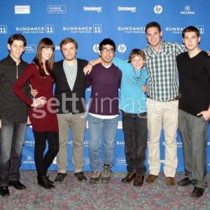Brian Harstine Producer JessMoss  Sundance 2011 with crew and cast