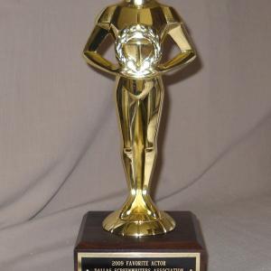 2009 Favorite Actor award from the Dallas Screenwriters Association.