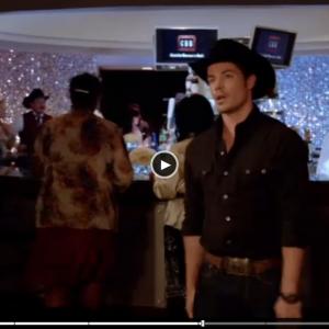 Jennifer Besser as bartender just served John Ross Josh Henderson his drink Dallas episode 101