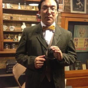 As Professor Simon Shimizu in Jadoo: An Indian Magic Show, December 28, 2012 at Magic Inc. in Chicago, Illinois.