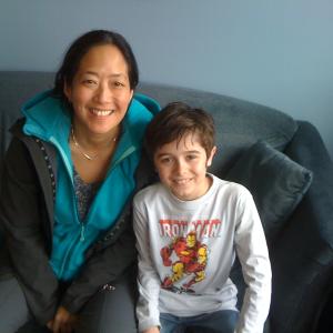 Valin with Mom recording Ironman Animated series 2011